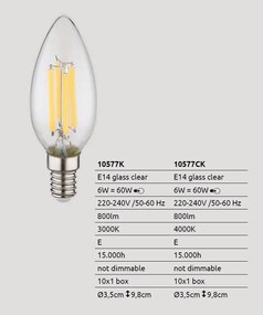 Bec E14 LED 6W 800lm 3000K