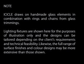 Aplica moderna Vision, design elegant Cristal Bohemia Exclusive ICICLE – WL