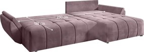 Canapea universală, roz violet, BELDA ROH
