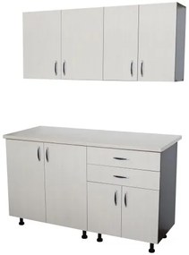 Bucatarie Sofia 1.4 metri cu blat travertin
