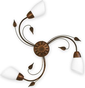 BRILAGI - Lampă de tavan WILLOW 3xE27/40W/230V Ø 75 cm bronzată