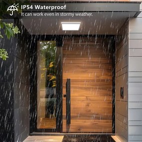 Brilagi - Plafonieră LED pentru baie ULTRA SLIM, 24 W, 230 V, 42x42 cm, argintie, IP54