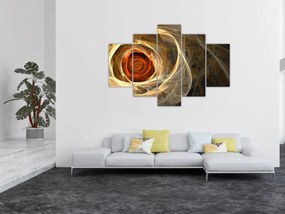 Tablou - Trandafiri abstracți în culori aprinse (150x105 cm)