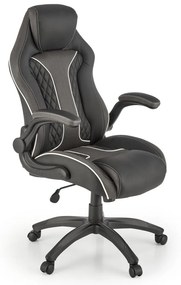 Scaun de birou Hamlet negru/gri H124 cm