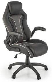 Scaun de birou Hamlet negru/gri H124 cm