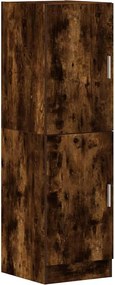 vidaXL Dulap de bucătărie, stejar fumuriu, 38x41,5x131,5 cm, lemn