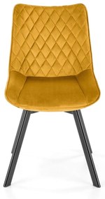Scaun K520 velvet mustariu