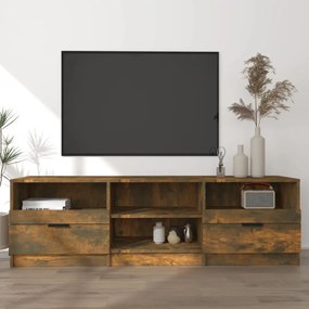 817114 vidaXL Comodă TV, stejar fumuriu, 150x33,5x45 cm, lemn prelucrat