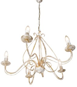 Candelabru inteligent alb cu 5 lumini, inclusiv Wifi B35 - Giuseppe