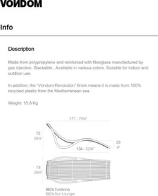 Set de 4 sezlonguri design modern premium IBIZA 65045