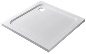 Coria 80x80x5 cm tăviță de duș pătrată, acrilică