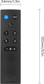 Set de 2 becuri LED RGBW reglabile A60 E27/9W/230V 2200-6500K Wi-Fi + telecomandă - WiZ