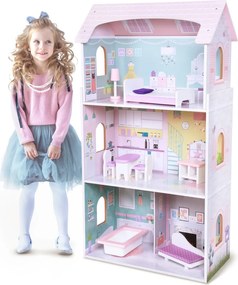 Jagodowa Residence casă de păpuși din lemn cu mobilier