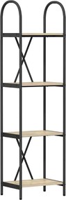 vidaXL Raft pentru cărți Stejar Sonoma 40 x 30 x 146 cm Lemn compozit