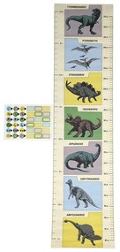 Autocolant pentru copii de tip metru pentru ușă/pentru perete 28x115 cm Prehistoric Land – Rex London