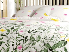 Lenjerie de pat din bumbac SUMMER MEADOW alba Dimensiune lenjerie de pat: 70 x 90 cm | 140 x 200 cm