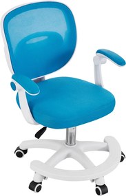 Scaun pivotant, albastru/alb, TRIXI TYP 2
