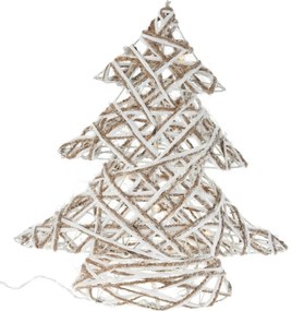 Decorațiune Pom de Crăciun Gryese LED gri, 30 cm