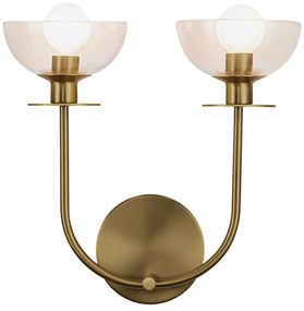 Alora Mood ALM-SYLVIA-2WB-BG-CL - Aplica de perete SYLVIA 2xE14/40W/230V, finisaj auriu