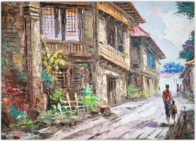 Tablou - Satul filipinez, Asia (70x50 cm)