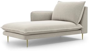 Sezlong tapitat Vienna picioare gold – L170 x l110 x h95
