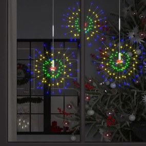 Lampi cu artificii de Craciun, 2 buc., 280 LED multicolor 20 cm 2, Multicolour