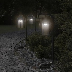 vidaXL Lampă exterioară de podea, negru, 60 cm, oțel inoxidabil