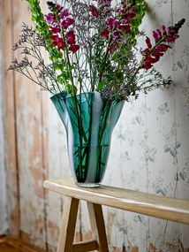 Consola natur, din lemn de pin reciclat, Lindon