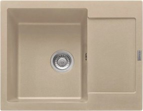Chiuveta bucatarie compozit Franke Maris Avena 1 cuva cu picurator 62x50 cm reversibila finisaj bej mat