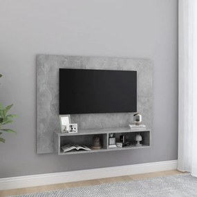 Comoda TV de perete, gri beton, 120x23,5x90 cm, PAL 1, Gri beton