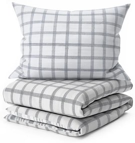 Lenjerie din bumbac Renforcé LINKY gri Dimensiune lenjerie de pat: 70 x 90 cm | 140 x 220 cm