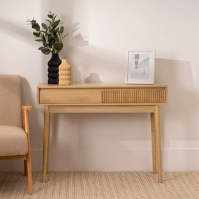 Masă consolă în culoare naturală 30x100 cm Iona – Casa Selección