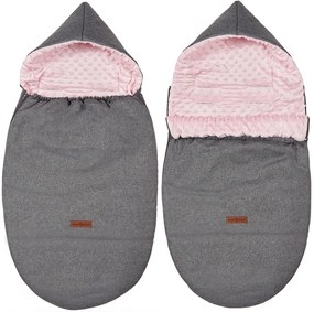 ShopJK SAC PENTRU CĂRUCIOR PRIMĂVARĂ/TOAMNĂ GRI - ROZ 017377