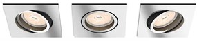 Philips 50403/11/PN - SET 3x Lampa incastrata MYLIVING DONEGAL 1xGU10/5,5W/230V