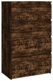 815075 vidaXL Servantă, stejar fumuriu, 60x35x98,5 cm, lemn prelucrat