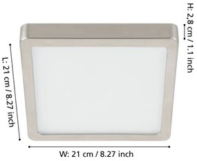 Eglo 900594 - Plafonieră LED dimabilă FUEVA LED/17W/230V crom