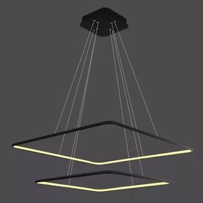 Altavola Design Ledowe Kwadraty lampă suspendată 2x75 W negru LA077/P_60_in_3k_black