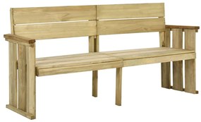 vidaXL Bancă de grădină, 172 cm, lemn de pin tratat