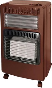 Soba de încălzire pe gaz și electricitate Elite EGERH-1220, 4200 W, 30 mbar, 3 trepte, plăci cu infraroșu, G30/G31, analizor, protecție la lipsa flăcării, maro