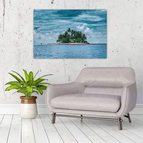 Tablou insula în mare (90x60 cm)