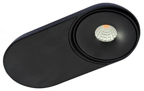 Spot LED modern directionabil aplicat tavan/plafon TORONTO 1 negru