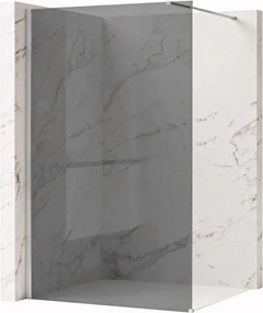 Paravan de dus fumuriu Rea Flexi Grey 100 cm crom