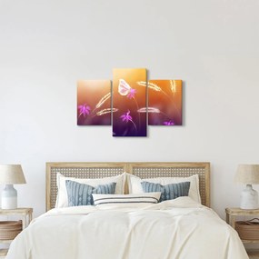 Tablou - Fluture roz (90x60 cm)
