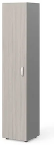 Dulap înalt Manager 39,9 x 42,2 x 196,5 cm, stânga, driftwood / gri