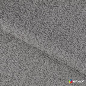 Canapea gri extensibilă/cu spațiu de depozitare cu tapițerie din țesătură bouclé cu colț pe partea stângă 223 cm Fabillo – ELTAP