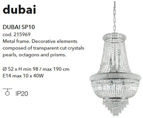 Candelabru elegant design clasic DUBAI SP10 CROMO 215969