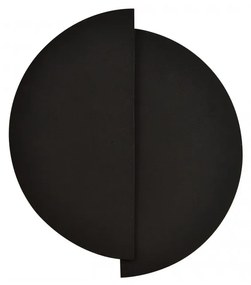 Aplica perete moderna neagra rotunda din metal Form9