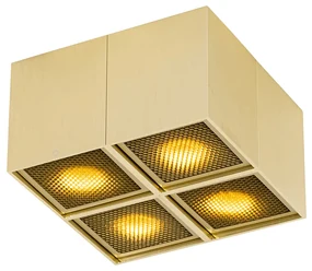 Spot de design auriu cu 4 lumini - Qubo Honey