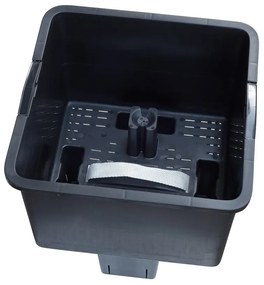 Jardinieră cu auto-irigare Plastia Berberis TRIO ,antracit