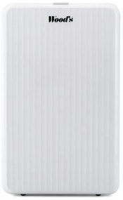 Dezumidificator Woods MRD10G, 102 m³/h, Pana la 40 m², Pentru bai, 10l/24h, Timer, Debit reglabil, Hidrostat, Alb